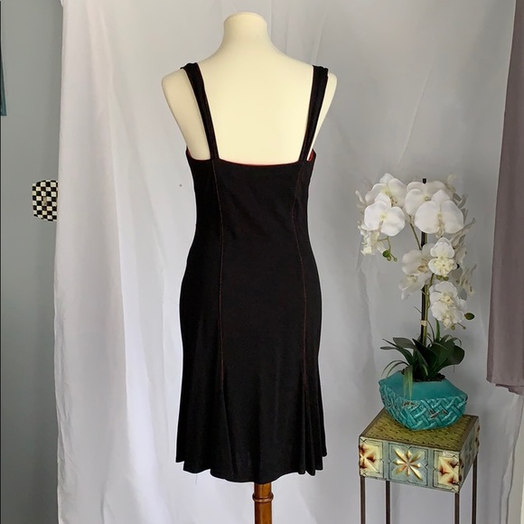New with tags black sundress with red stitching - Picture 4 of 6
